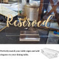 Acrylic Stands Place Card Holders Table Number Stands Desktop Clear Card Display Stand Transparent Acrylic Sign Holder. 