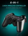 6 IN 1 Game Controller 2.4G Wireless Dual Vibration Gamepad Controller Joystick Joypad For Dualshock 2 / 3   PS2 PS3 PC TV box Windows 7 / 8 / 10. 