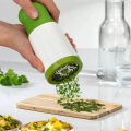 Manual Stainless Steel Herb Grinder & Chopper – Multifunctional Twist Herb Mill for Coriander, Mint, Parsley, Spices, Fruits & Vegetables – High-Quality Hand Crusher Kitchen Tool. 