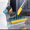 Bathroom Cleaning Brush with Wiper 2 in 1 Tiles Cleaning Brush Floor Scrub Bathroom Brush with Long Handle 120° Rotate Bathroom Floor Cleaning Brush Home Kitchen Bathroom Cleaning Accessories (Multicolor). 