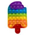 Ice Cream POPIT Fidget Toy Rainbow Colour. 
