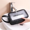 2022 Waterproof PVC Cosmetic Bag Large Capacity Travel Makeup Bags Translucent Toiletries Storage Pouch Women Make-up Wash Bag. 