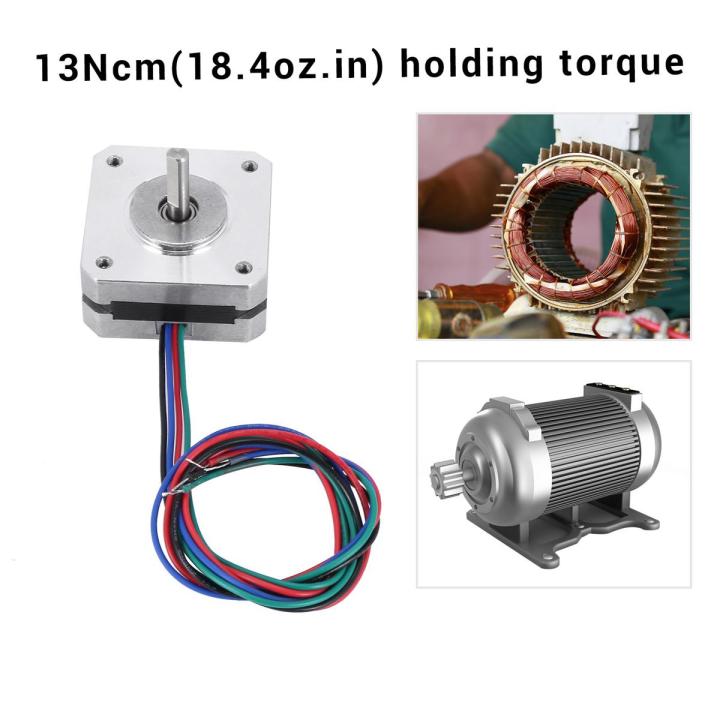 17Hs08-1004S 4-Lead Nema 17 Stepper Motor 20Mm 1A 13Ncm(18.4Oz.In)