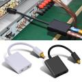 【MIGA PALAZA】 Dual Port Adapter Audio Toslink Digital Optical Audio Splitter Adapter Audio Cable 1 in 2 out - intl. 