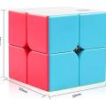 Original 2*2 Stickerless Rubiks Cube - Rubik's 2x2 Cube for Kids - Puzzle Cube - Very Smooth 2x2x2 Rubics Magic Speed Cube Puzzle Toys for Children Shape Block. 