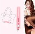 MINI HAIR STRAIGHTENER Traveling Electronic flat iron aluminium plates portable new mini hair iron car EASY charge mini Small hair straightener multicolor. 