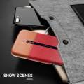 lthmy for Oppo Reno2 Z Back Case Ultra Slim Fit Contrast Color Hard PC Leather Cover. 