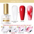 BORN PRETTY 7ML Watercolor Nail Gel UV LED Black White Marble Nails Semi Permanent Soak Off Nail Art Gel Varnish DIY. 