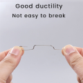 Nickel-Plated Paper Clip Back-Type Buckle Back-Line Needle Clip Paper Clips File Paper Office Supply Paper Clip. 