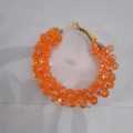 orange color earrings for women. 