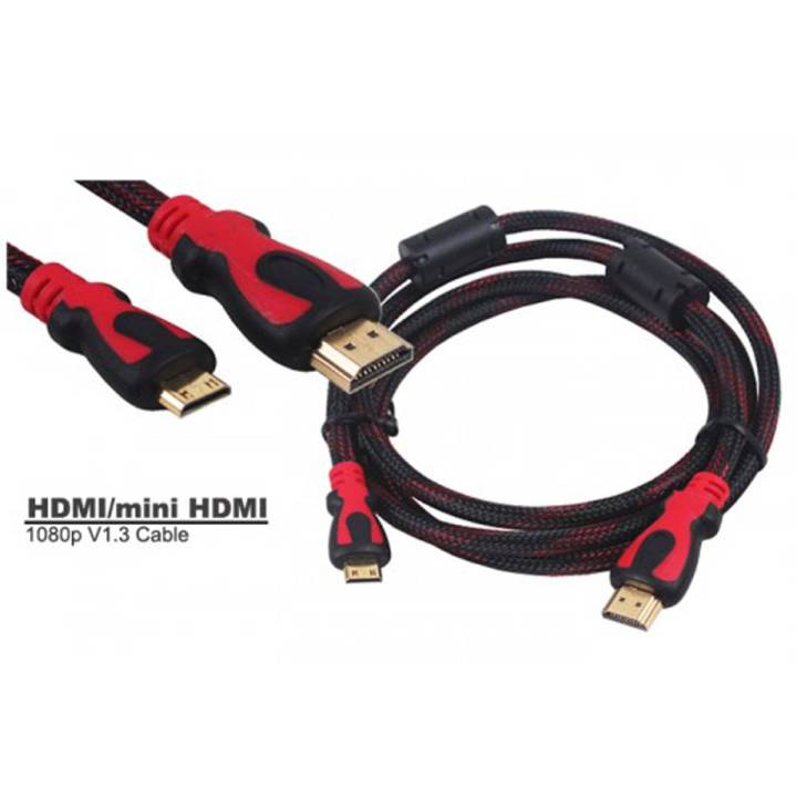 HDMI to Mini HDMI Cable & Micro HDMI Cable 1.5 Meter| Shopikbuzz
