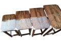Premiem Design Wooden Table Set 4 Piece Sheesham Wood Tables-Set of 4 Piece Available in Tooo much design. 