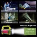 NOVOSTELLA Rechargeable LED Torch, Multi-Functional Camping Light, Waterproof Outdoor Spotlight Searchlight, High Power Beam Flashlight, 650lm Lightweight Lantern. 