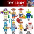 PinShang LEGOing Toy Story 4 Minifigure Buzz Lightyear Woody Jessie Alien Ducky Bo Peep Building Blocks. 