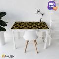 Gift City Presents Flower Golden Foil Tile Stickers Multiple Quantity - 12x12 cm Pattern Design Wall Decorative Bathroom, Kitchen Sticker Wall Wallpaper Border Decoration. 
