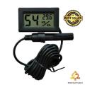 Digital Temperature and Humidity Meter Digital Hygrometer With Cable and Probe Egg Incubator Fridge Freezer. 