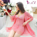 3 Piece Night Dress Lace Nightgown With Panty Short Nightwear For Women And Girls. 