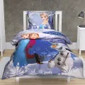 Elsa and Anna Frozen Disney Character 100% Cotton Single Bed Duvet and Pillow Cover for Kids  Quit Cover  Comforter Cover. 