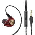 in Ear Earphones ,Vankel HI-FI IEM Headphones Wired Noise Isolating Earbuds with Triple Balanced Armature Drivers Microphones 3.5mm Plug Cable with mic. 