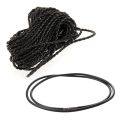 9M Black Braided Leather Necklace Cord String DIY 3mm HOT with 3mm Black Rubber Cord Necklace  - 24 Inch. 