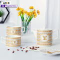 Ceramic teapot and cup set - teapot set for 2 persons - tea cup and kettle set Classy Design. 