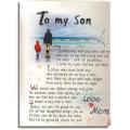 Gift for son  wall art, home decor size 12 x 9 inch. 