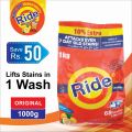 RIDE DETERGENT  WASHING POWDER. 