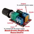DC Speed ​​Controller 3-35V 12V 24V PWM DC Motor Speed ​​Controller Adjustable Switch LED Fan Dimmer Controller Power Max 90W. 