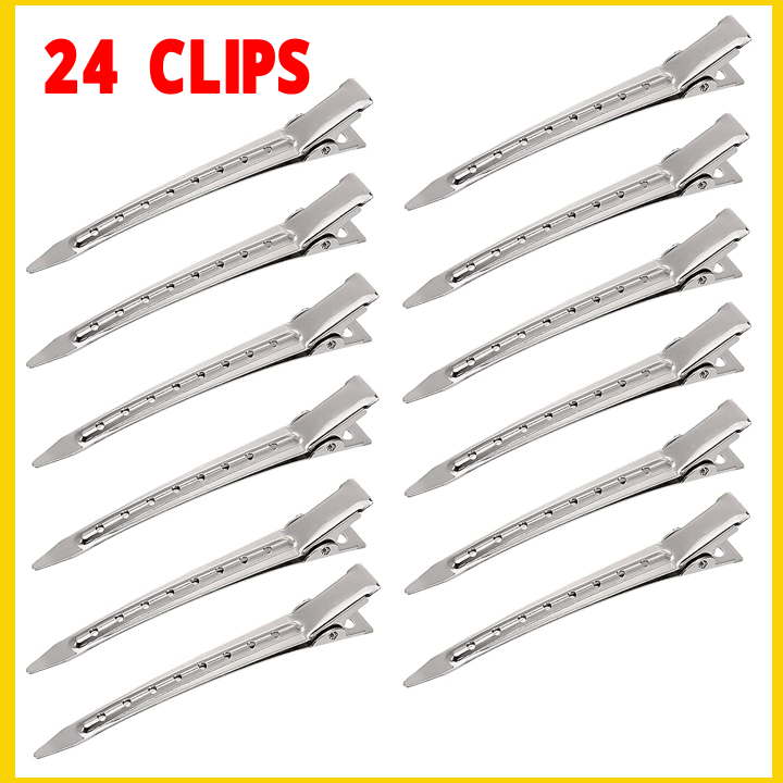 24%20Hair%20Styling%20Clips,%20Salon%20Hair%20Clips%2024pcs/Box%20Hair%20Styling%20Clips%20Hairdressing%20Salon%20Sectioning%20Hairpins%20for%20Salon%20Styling%20-%20Image%202