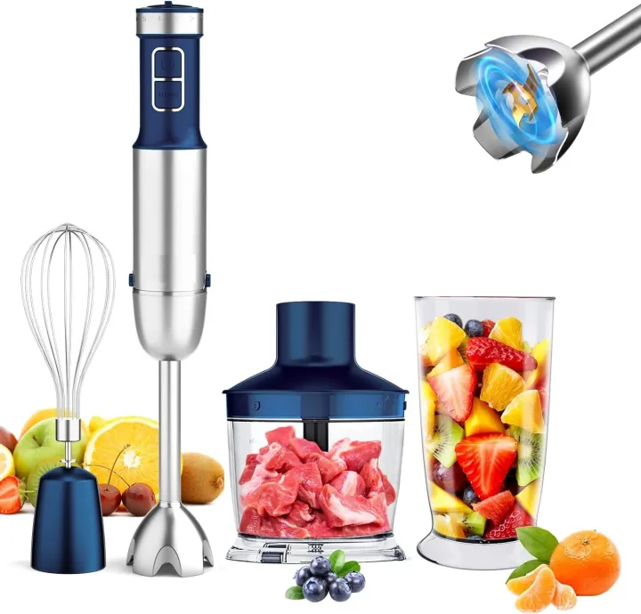 Hand%20Blender%20800W,%20Facelle/Aoroic/Cronier%204-In-1%20Immersion%20Hand%20Held%20Blender,%20Stick%20Blender%20with%20Chopper,%20Beaker,%20Whisk%20for%20Smoothie,%20Baby%20Food,%20Sauces,%20Puree,%20Soup%20-%20Image%202
