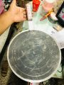 Tawa-Iron Tawa-Pan- Original Handmade Loha Iron Lokhand Roti/Chapati Tawa with Wooden Handle (weight Approx 1.2-1.5 Kg  length 18inch width 12 inch),length with handle. 