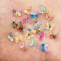 3D Colorful Glitter Mini Wheel Butterfly Nail Art AB Miniature Pattern Applique DIY Manicure Rhinestone Scrapbook Decor Craft. 