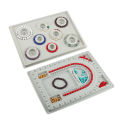 BEERIS 2Pcs Bead Design Board Bracelet Design Board Flocked Bead Board Necklace Beading Jewelry Organizer Tray DIY Jewelry Making Tray. 