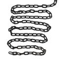 BISupply Plastic Chain Links Black Chain Link Plastic Chains Crowd Control Chain Black 198 Inch/16.5 Foot. 