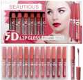 Beautious Pack of 6 & 12 Lipgloss Matte Nude Redish Shades Lipglosses Lipsticks. 