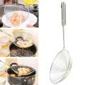 Mesh Stainless Steel Food Frying Oil Filter Pot Fry Strainer Deep Fryer. 
