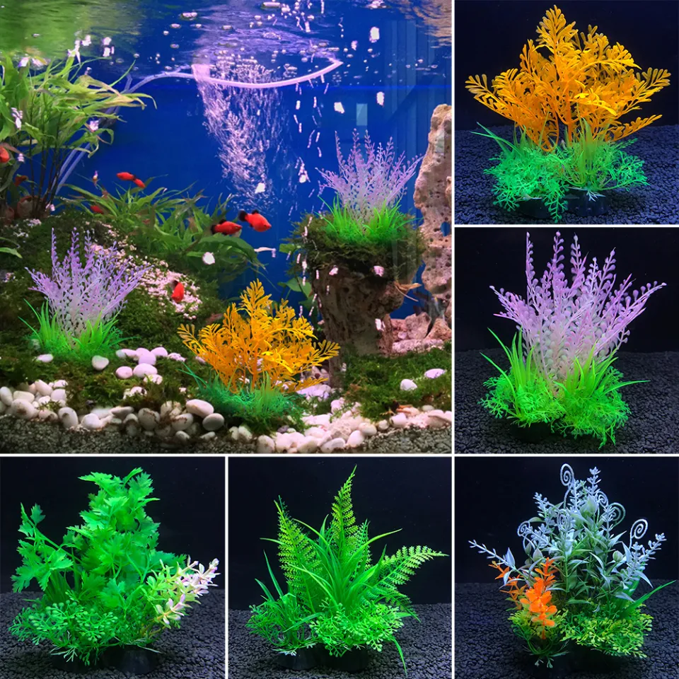 Aquarium artificial plants best sale