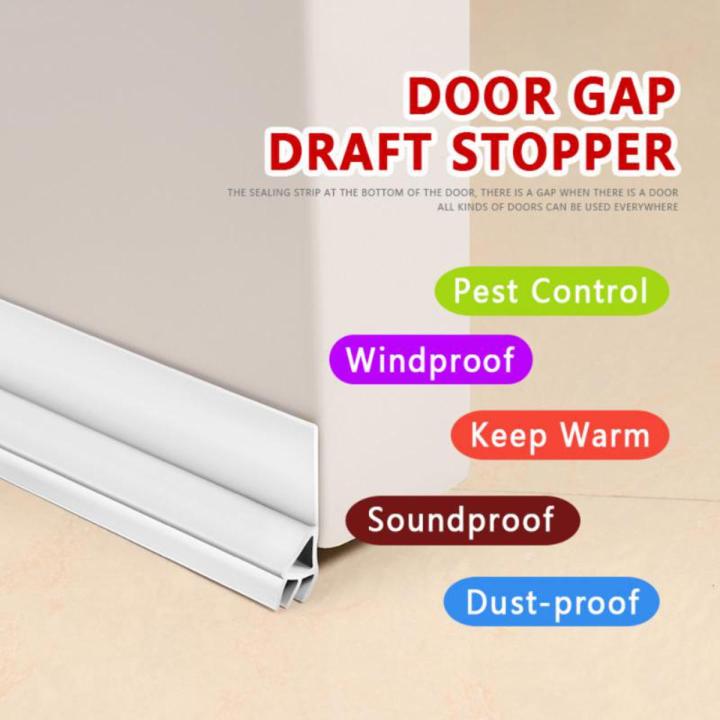 93cm PVC Material Self-Adhesive Weather Stripping Under Door Draft Stopper Window Seal Strip 40mm Insulator Door Sweep Prevent