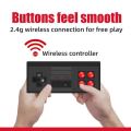 Portable 2.4g wireless 1800 games mini game dual controller switch joystick console USB tv pc gamepad pc wireless controller X2 retro double control gamepad. 