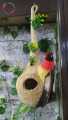Beautiful Birds nest - handmade pet home bird house Size 12 inch - Small animals pets habitats cages breeding houses nesting outdoor feeders supplies parrots garden decorative. 