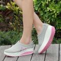【ALLGOOD】Fashion Women Platform Shoes Women Loafers  Air Mesh Swing Wedges Shoe CFTGR7KLP. 