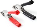 Heavy Duty Crocodile Clip, Alligator Clip Insulated Electrical Testing Circuit Large Clamps Red + Black. 