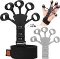 New Finger Gripper for Veins, 3 Gears Adjustable Silicone Finger Exercise Equipment For Finger Grip & Exercise, Finger Stretcher Trainer Stress Relief Improve Finger Dexterity. 