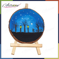 Artisan - 1pc of Natural Wood Slices, Round Pinewood Slabs, Rustic Tree Bark Slice for painting as canvas - Available sizes (6inch, 8inch, 12inch). 