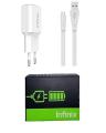 Infinix Original Flash Charger with Cable - White. 