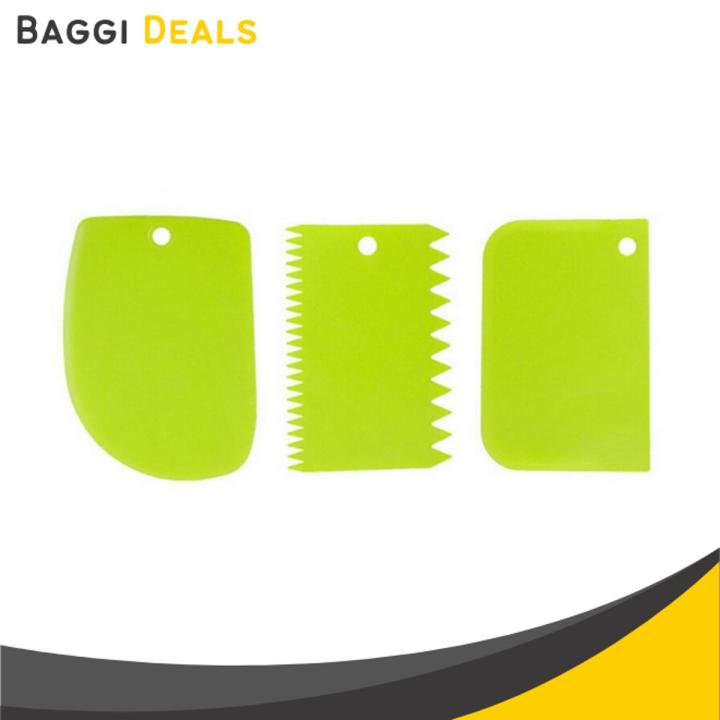 Double Edge Cake Decorator Icing Combs (3 pcs)