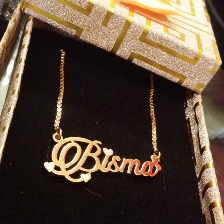 The Jewel Lodge 18K Gold Plated Customize Name Necklace, Name Necklace for girls, Name locket, Name necklace, Customized necklace, name lockets