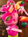 Kitchen Cooking Set Girls Boys Fruit Vegetable Tea Playset Toy for Kids Early Age Development Educational Pretend Play Food Assortment Set - Multicolor. 