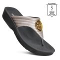 AEROTHOTIC Women's Smart Casual Buckle Flip Flops - Original Thailand Imported - L0360. 