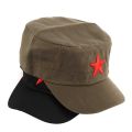 Military Cap Red Star Embroidery Cap Military Hat Army Green Flat Hats For Men Women Vintage Bone Male Female Army Sun Hat. 